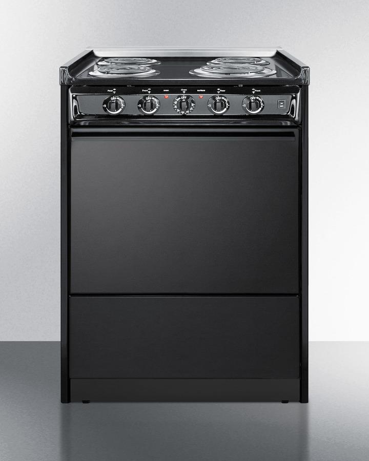 Summit TEM610CR 24" Wide Electric Coil Range