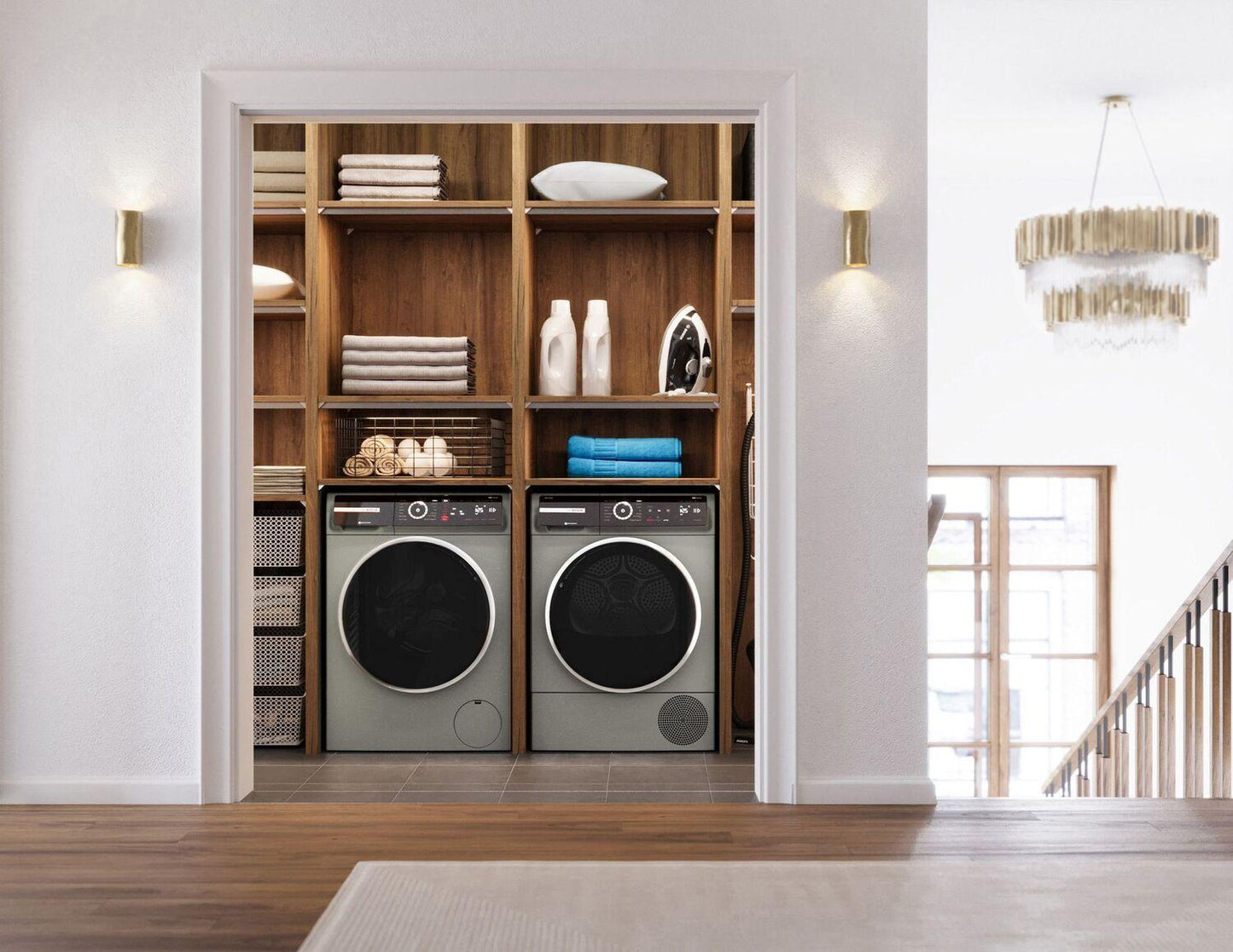 Bosch WGB246AXUC 800 Series, washing machine, frontloader fullsize, 1600 rpm, Silver inox