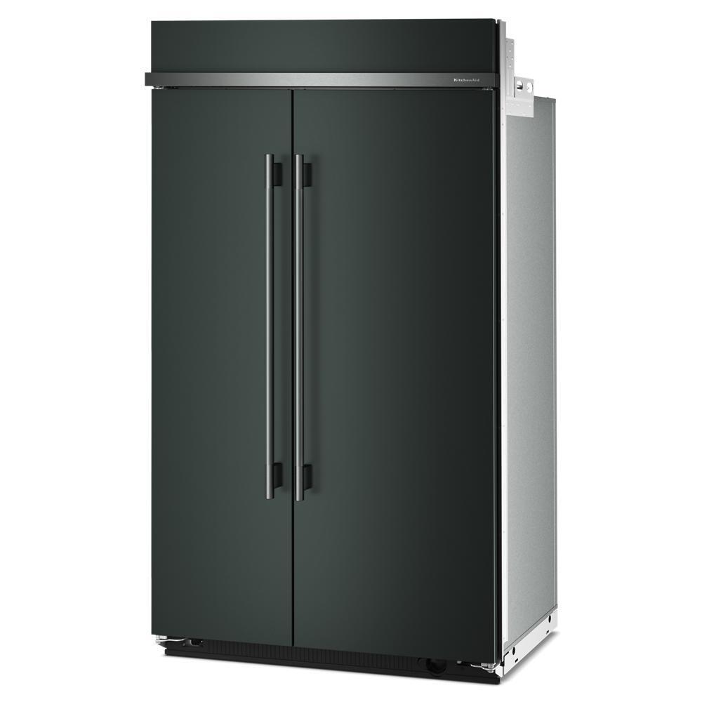 Kitchenaid KBSN748SJP 30 Cu. Ft. 48" Built-In Side-by-Side Refrigerator with Platinum Interior