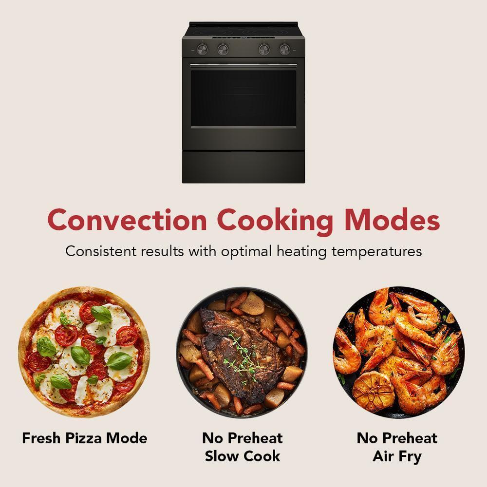 Kitchenaid KSES530SBE 5.3 Cu. Ft. Smart Slide-in Electric Range with Two Even-Heat™ Hyper Elements and Convection Cooking Modes