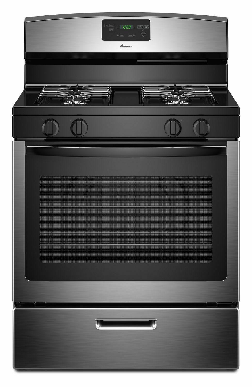 Amana 30-inch Gas Range with Easy Touch Electronic Controls