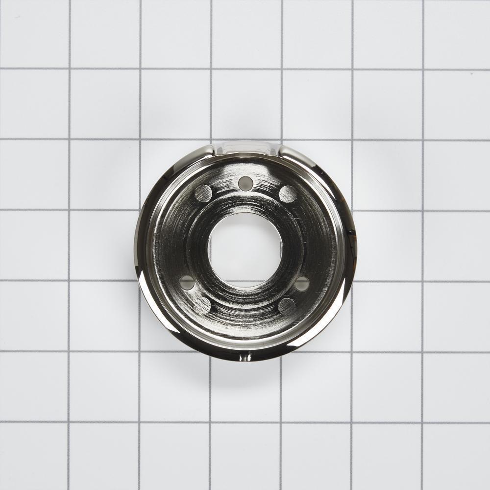Kitchenaid W11317499 JennAir 3-IN D Single Bezel for Rise-Style Commercial Range and Rangetop Oven Knobs - Chrome