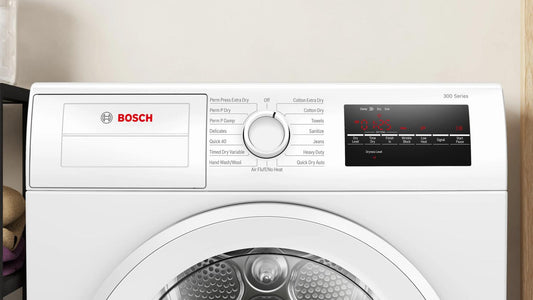 Bosch WPA12100UC 300 Series, condenser tumble dryer, White