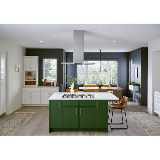 EIT1366SS Broan® Elite 36-Inch T-Style Island Range Hood, 640 Max Blower CFM, Stainless Steel, w/ Code Ready Technology