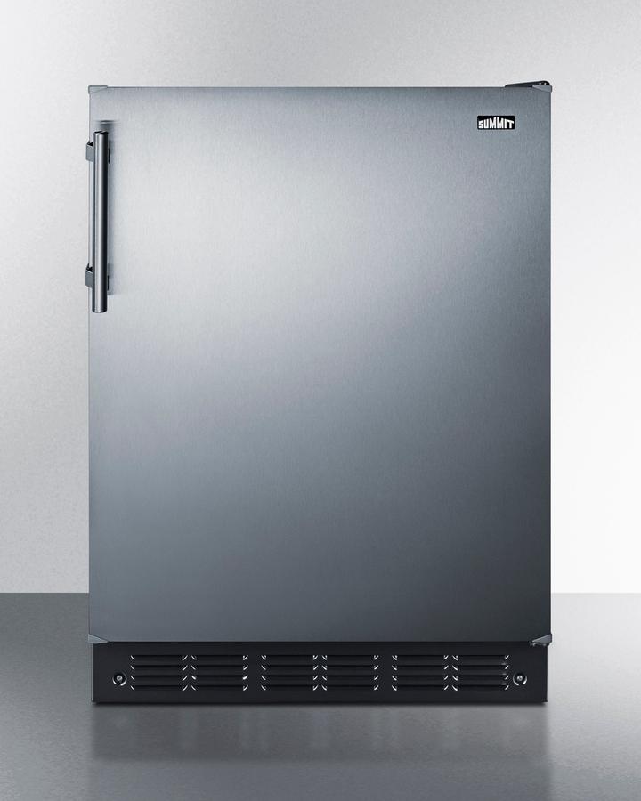 Summit CT66BK2SS 24" Wide Refrigerator-freezer
