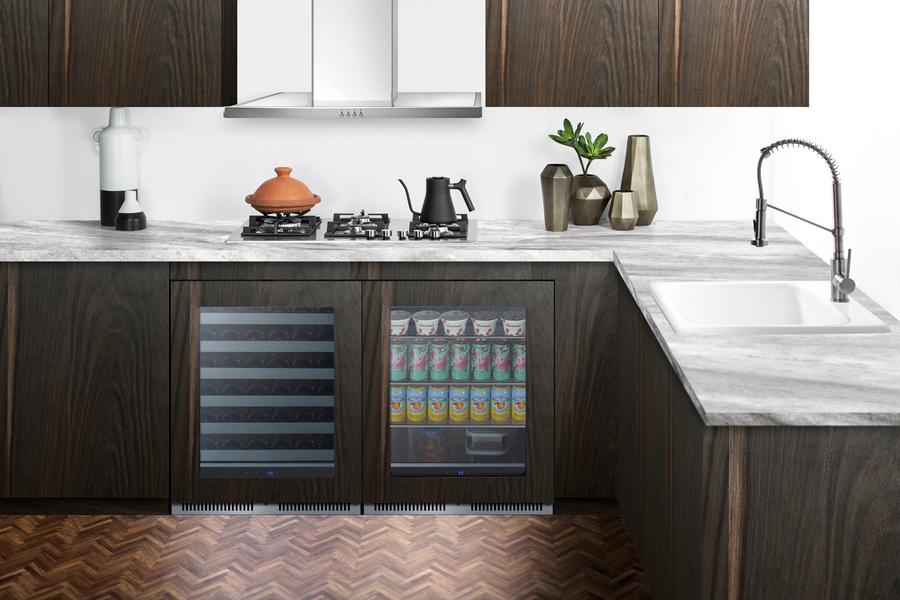 Summit SDHW2442PNR 24" Wide Built-in Wine Cellar (panel Not Included)