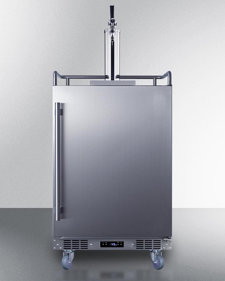 Summit BC74OSCOM 24" Wide Built-in Outdoor Commercial Beer Kegerator