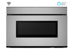 Sharp SMD2479JS 24 in. 1.2 cu. ft. 950W Sharp Stainless Steel Smart Easy Wave Open Microwave Drawer Oven