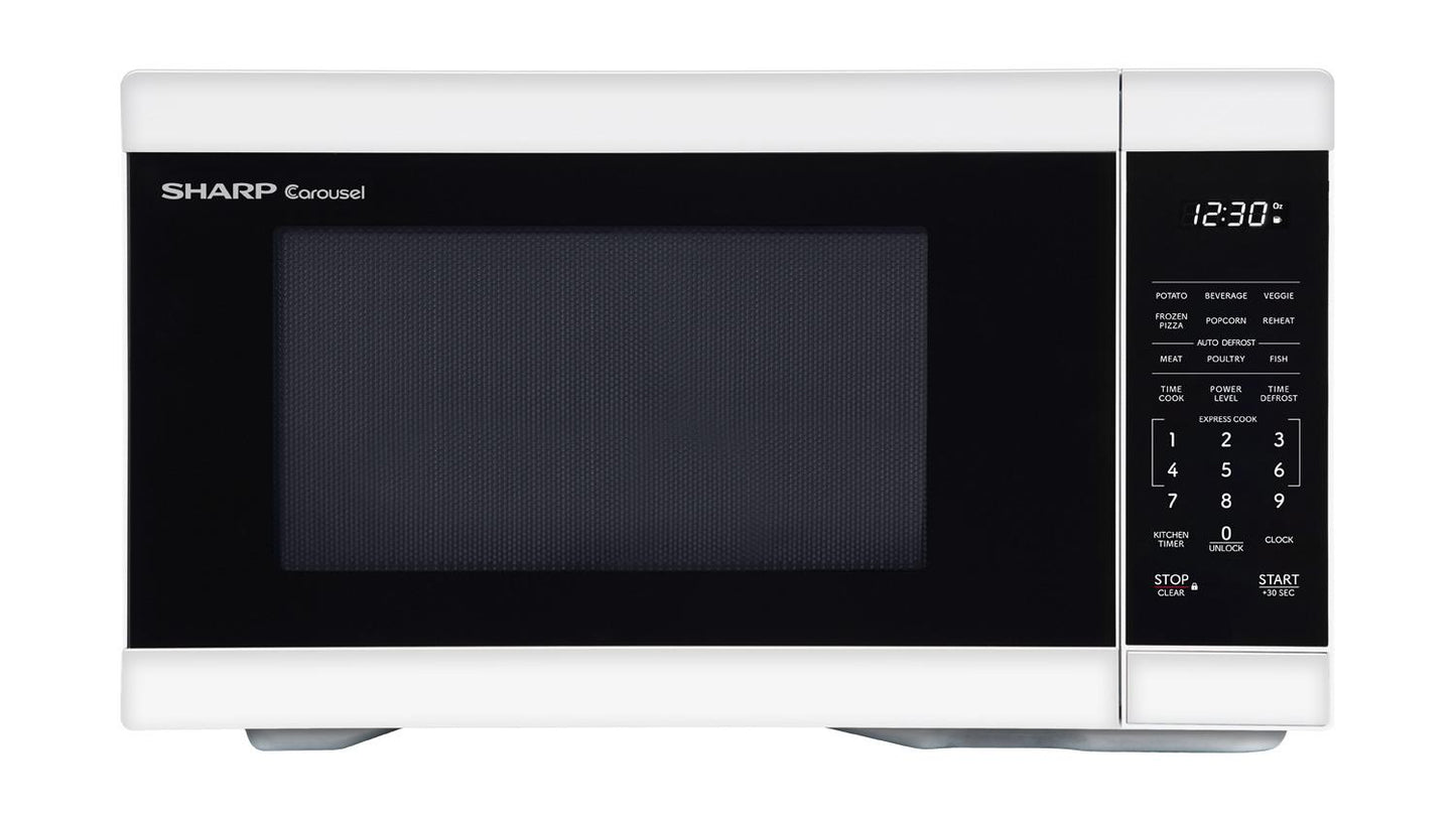SMC1161KW Sharp 1.1 cu. ft. 1000W White Countertop Microwave Oven