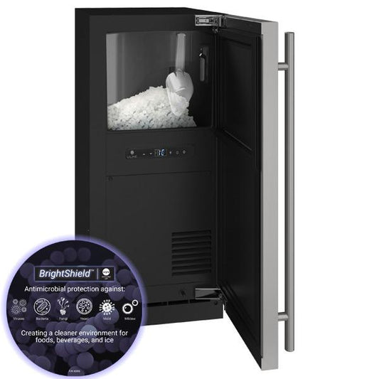 U-Line Hnb315 / Hnp315 15" Nugget Ice Machine With Stainless Solid Finish, Yes (115 V/60 Hz Volts /60 Hz Hz)