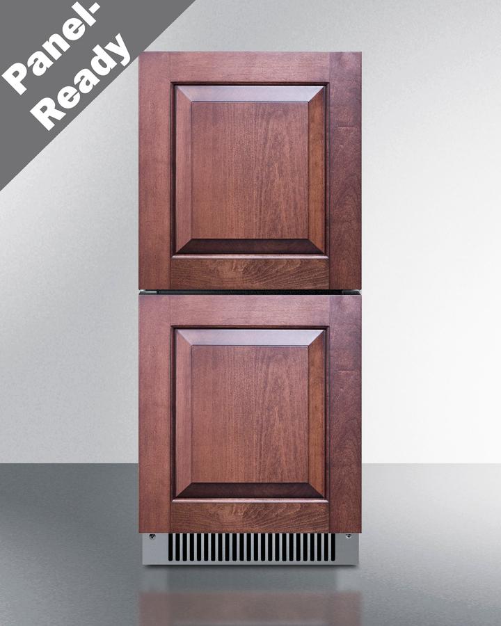 Summit ADRD15PNR 15" Wide 2-drawer All-refrigerator, ADA Compliant (panels Not Included)