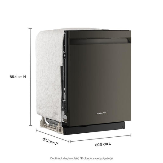 Kitchenaid KDPS724SBE 360(degree) Max Jets™ Third Rack Dishwasher with Advanced ProDry™ System and Ultra-bright LED Lighting, 44 dBA