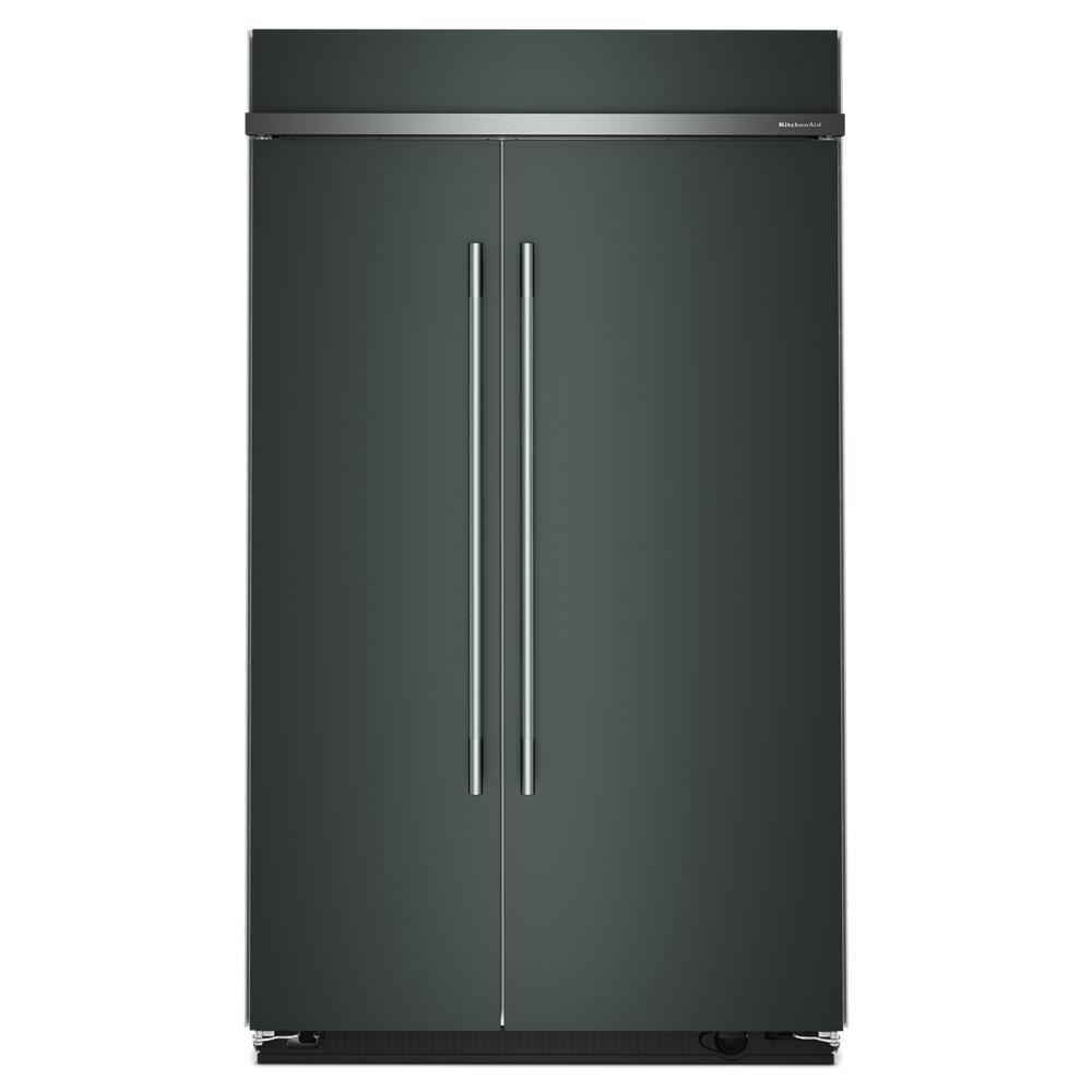 Kitchenaid KBSN748SJP 30 Cu. Ft. 48" Built-In Side-by-Side Refrigerator with Platinum Interior