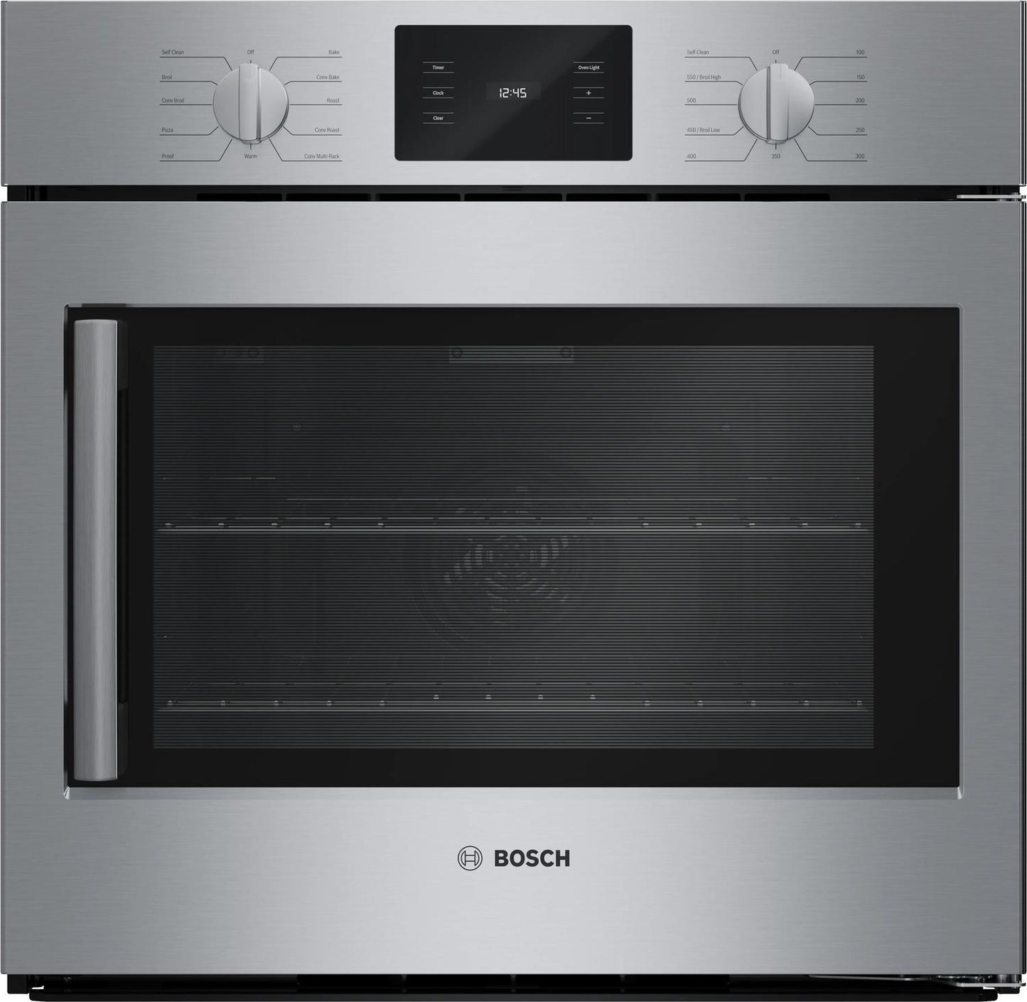 Bosch HBL5455RUC 500 Series, Built-in oven, 30'', Door Hinge: right, Stainless steel