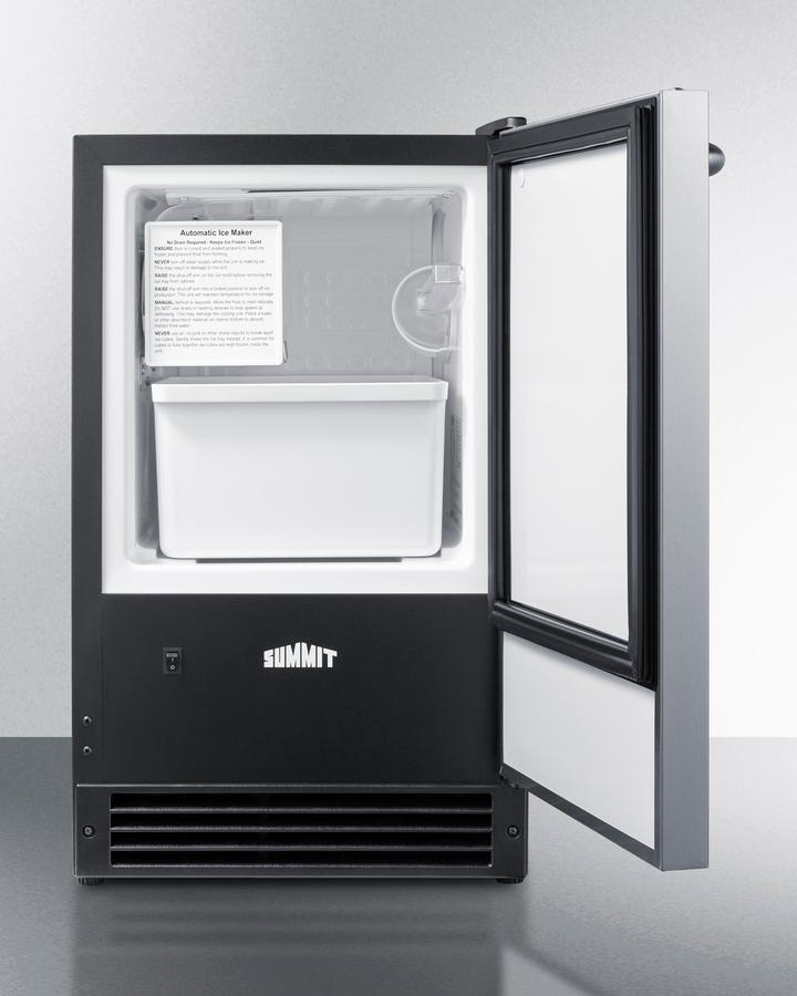 Summit BIM26 15 Lb. Drain-free Built-in Icemaker