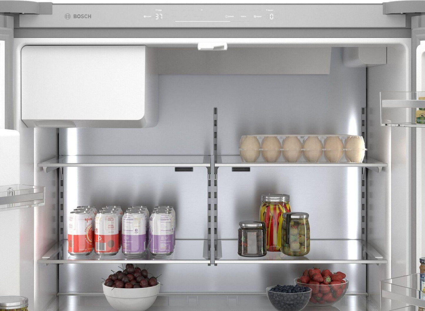 Bosch B36CD50SNS 500 Series French Door Bottom Mount Refrigerator 36" Stainless steel (with anti-fingerprint), Total No Frost