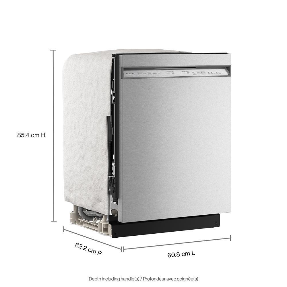 Kitchenaid KDFS224SPS Third Level Utensil Rack Dishwasher with 30+ Total Wash Jets in PrintShield™ Finish, 47 dBA
