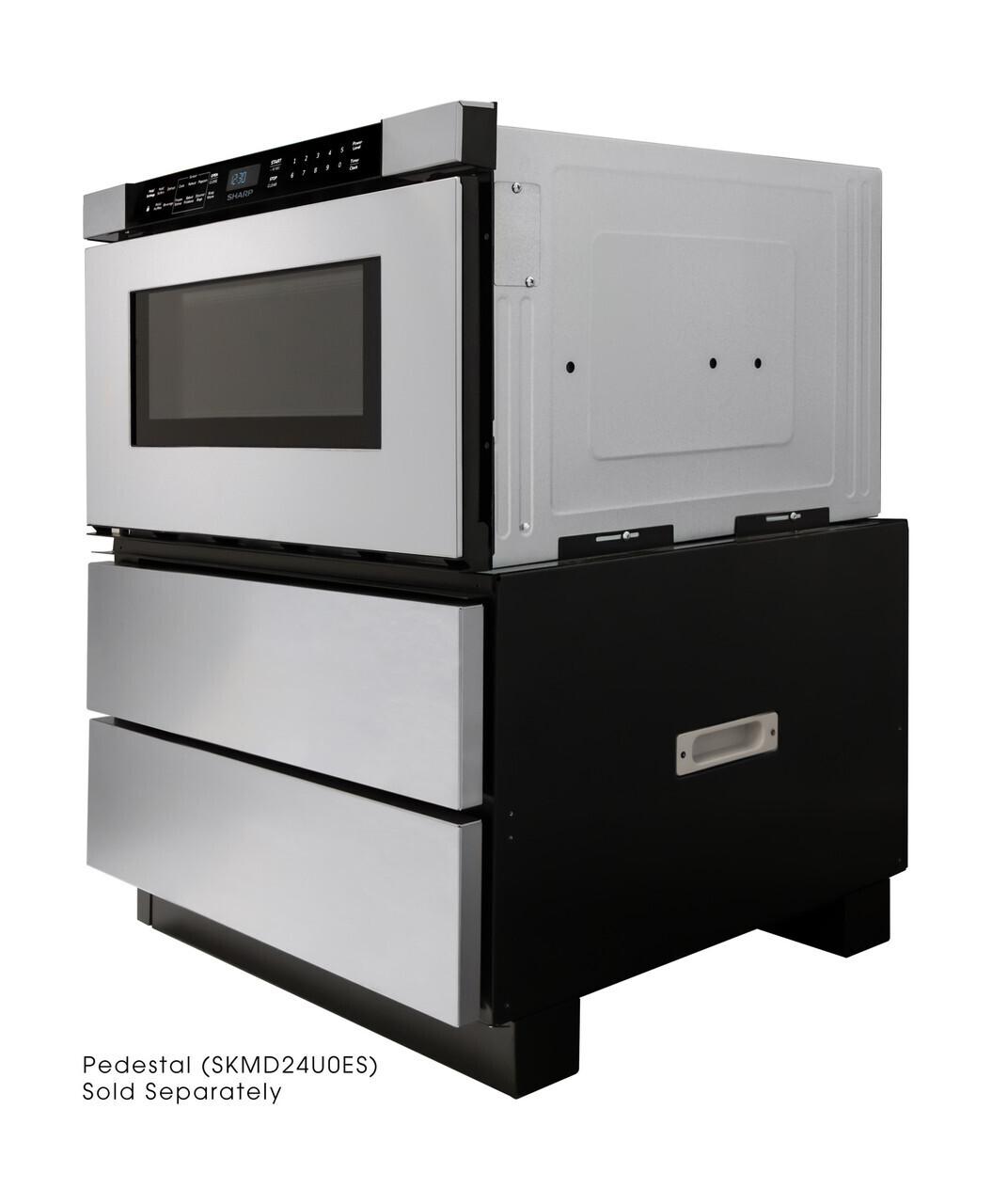 Sharp SMD2440JS 24 in. 1.2 cu. ft. Built-In Stainless Steel Microwave Drawer Oven