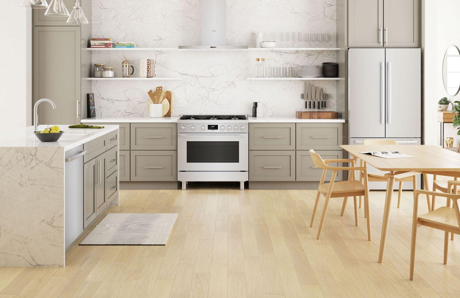 Bosch HGS8655UC 800 Series Gas Freestanding Range 36" Stainless Steel