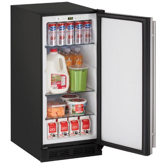 U-Line U1215RS00B 1215r 15" Refrigerator With Stainless Solid Finish (115 V/60 Hz Volts /60 Hz Hz)