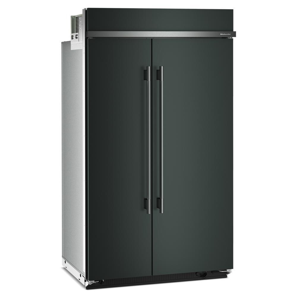 Kitchenaid KBSN748SJP 30 Cu. Ft. 48" Built-In Side-by-Side Refrigerator with Platinum Interior