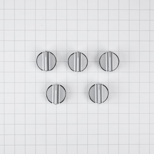 Maytag W10698166 Gas Cooktop Control Knob Kit (Set of 5) - Stainless Steel
