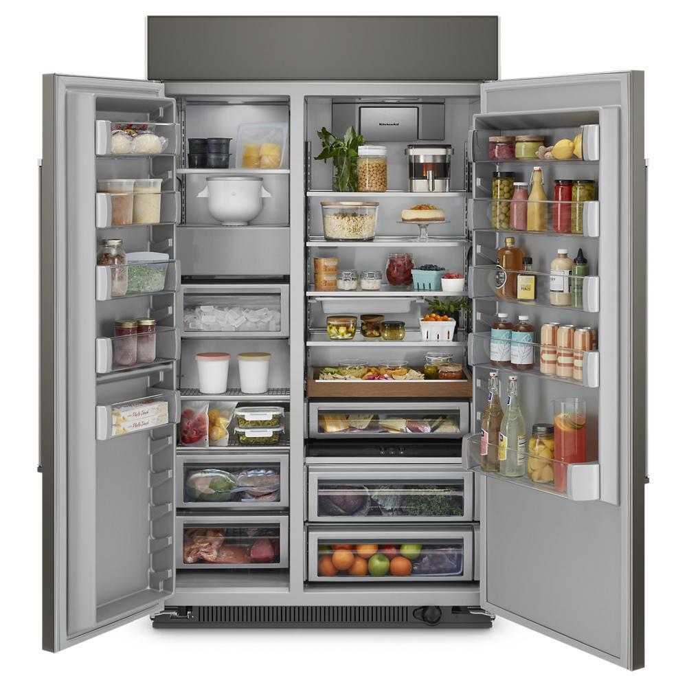 Kitchenaid KBSN708MPA 30 Cu. Ft. 48"" Built-In Side-by-Side Refrigerator with Panel-Ready Doors
