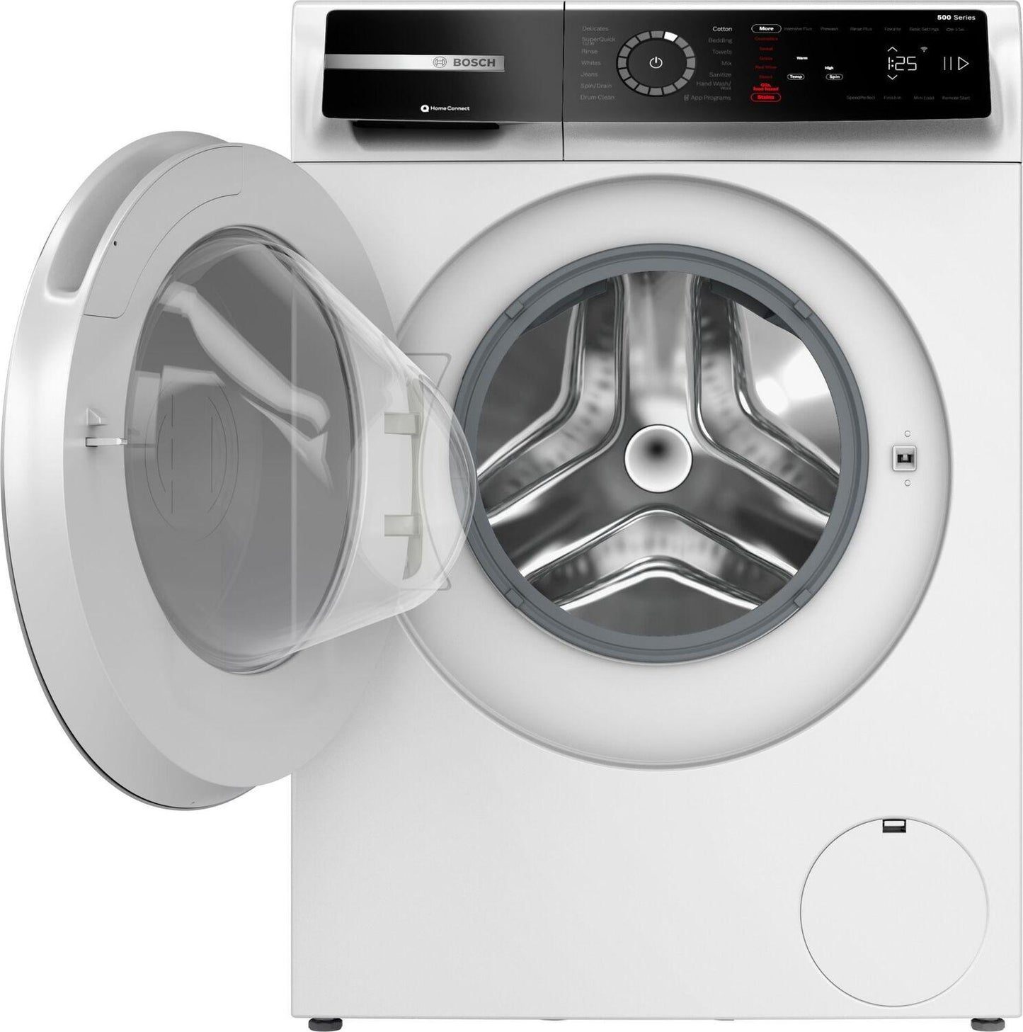 Bosch WGB24600UC 500 Series, washing machine, frontloader fullsize, 1600 rpm, White