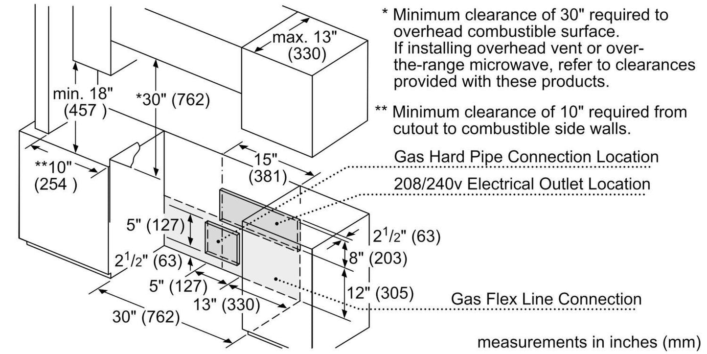 Bosch HDI8056U 800 Series, Dual fuel slide-in range, 30'', Stainless steel