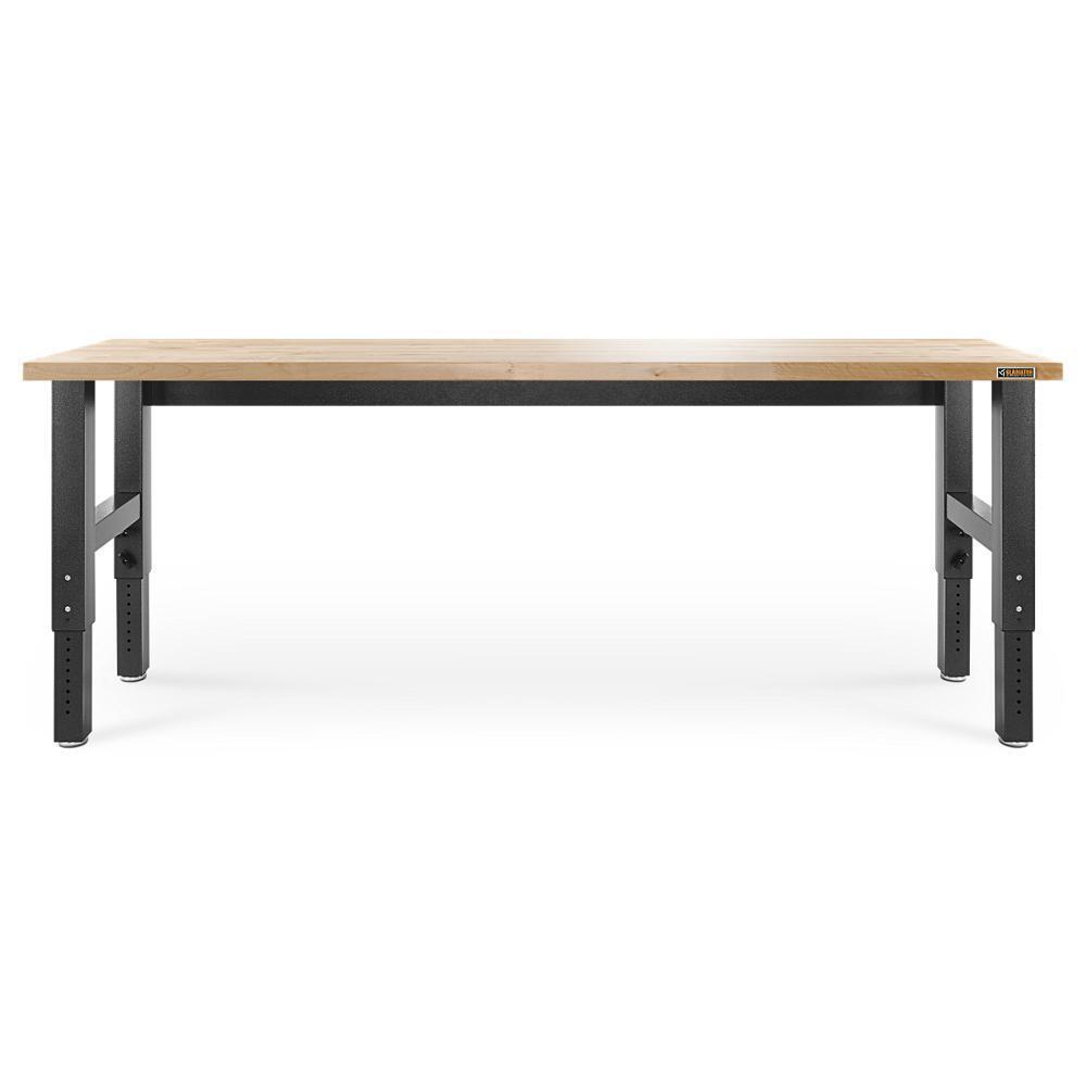 Gladiator GAWB08HWEG 8' Adjustable Height Hardwood Workbench
