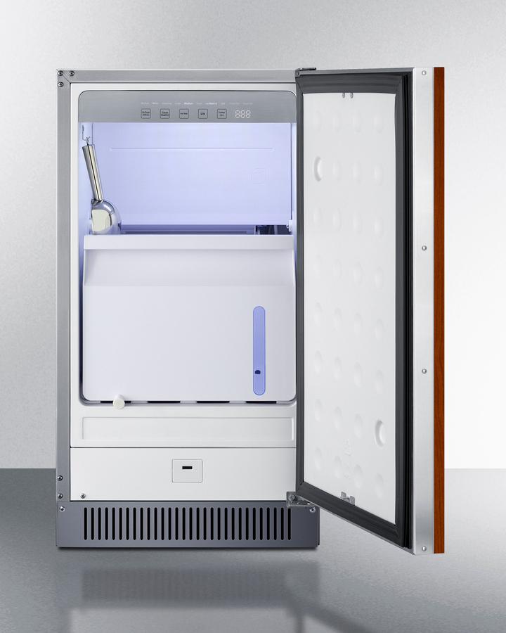 Summit BIM182ADAIF 18" Wide Clear Icemaker, ADA Compliant (panel Not Included)