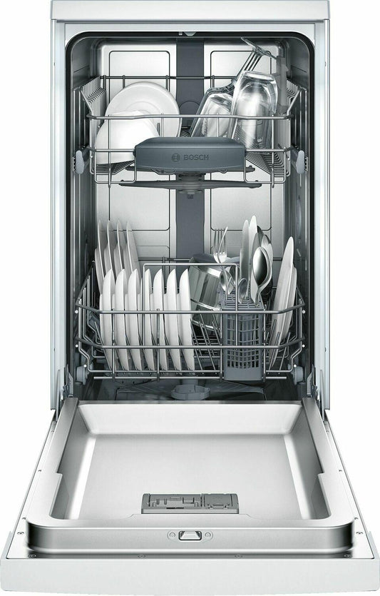 ADA 18" 300 Series Recessed Hndl, 4/4 Cycles, 46 dBA, RckMatic, 9 Pl Stgs - WH