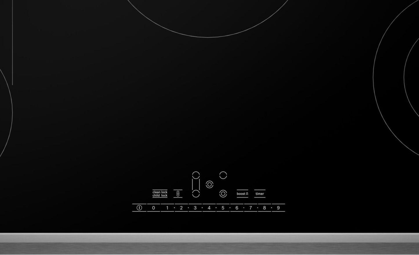 Bosch NET8669SUC 800 Series Electric Cooktop 36" Black, surface mount with frame