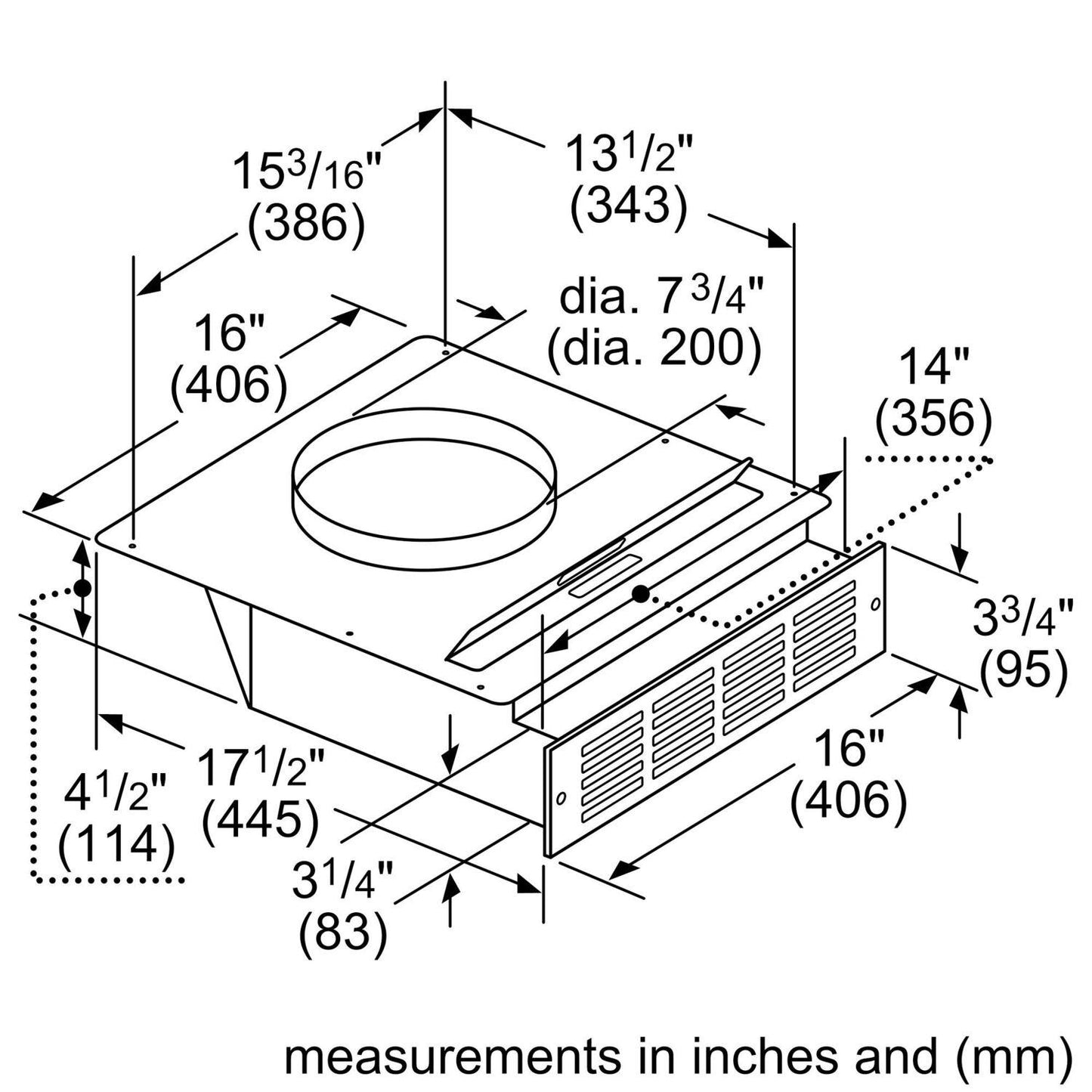 Bosch HDDREC5UC Recirculation kit