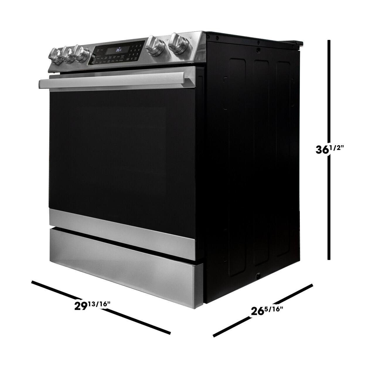 Sharp SSR3065JS 30 in. Electric Convection Slide-In Range with Air Fry