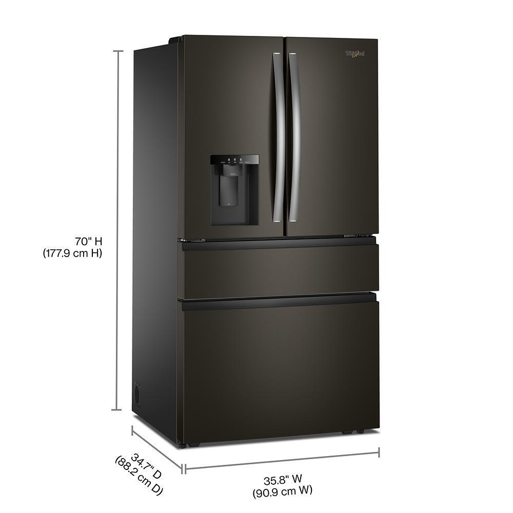WRMF3636SV Whirlpool® 29 Cu. Ft. Family-Sized Capacity French door refrigerator with Flexible Temperature Drawer