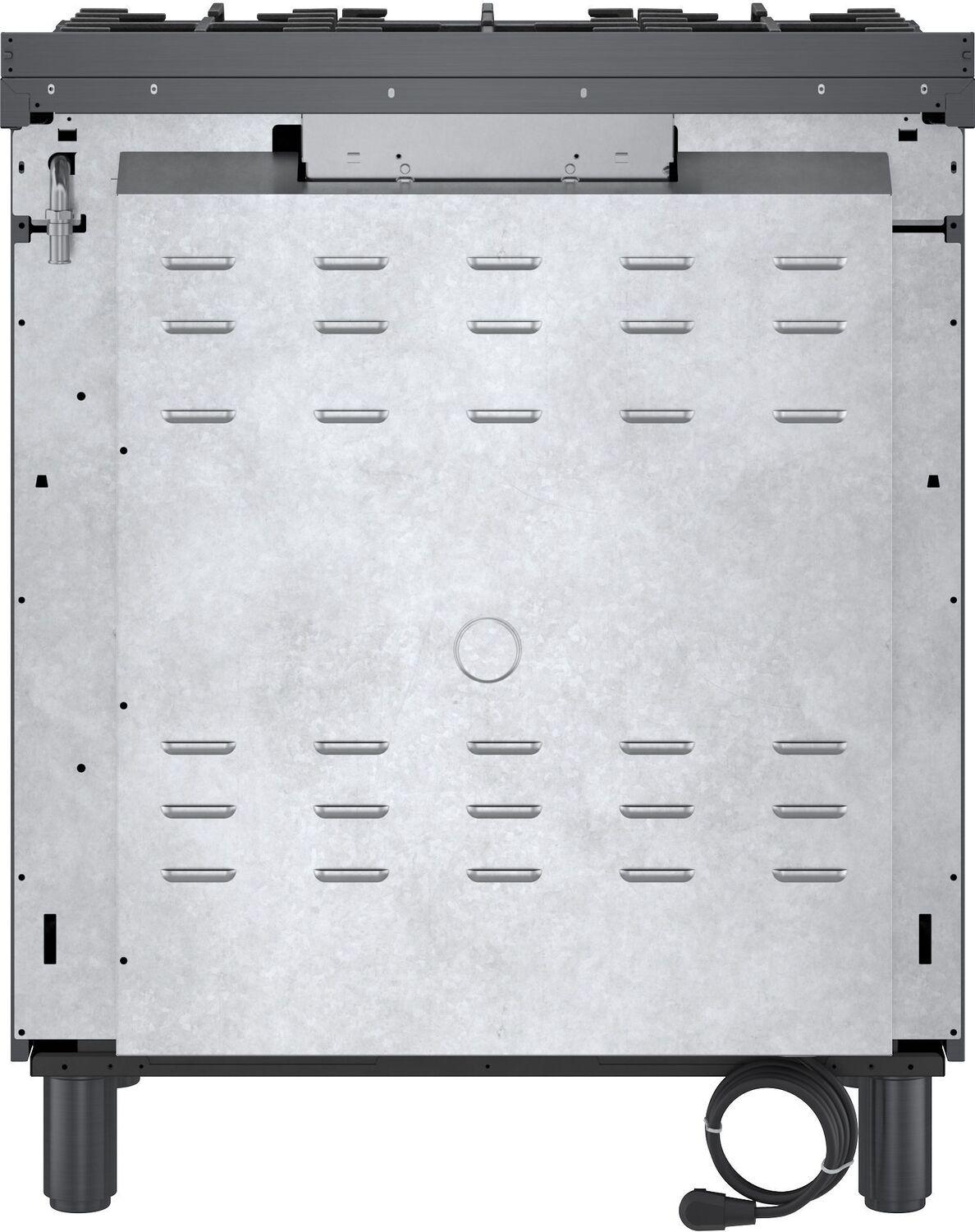 Bosch HGS8045UC 800 Series, Gas freestanding range, 30'', Black stainless steel