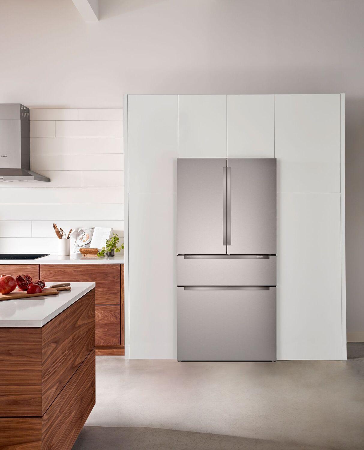 Bosch B36CL80ENS 800 Series, French Door Bottom freezer, multi door, 36'', Brushed steel (with anti-fingerprint)