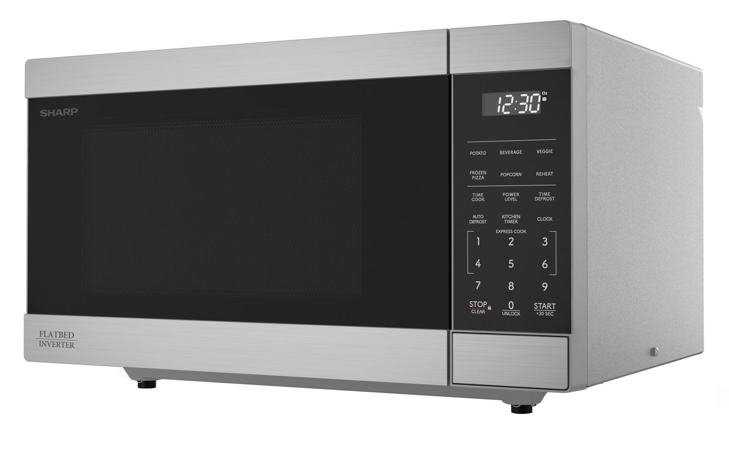 SMC1174KS Sharp 1.1 cu. ft. 1100W Flatbed Countertop Microwave Oven with Inverter Technology