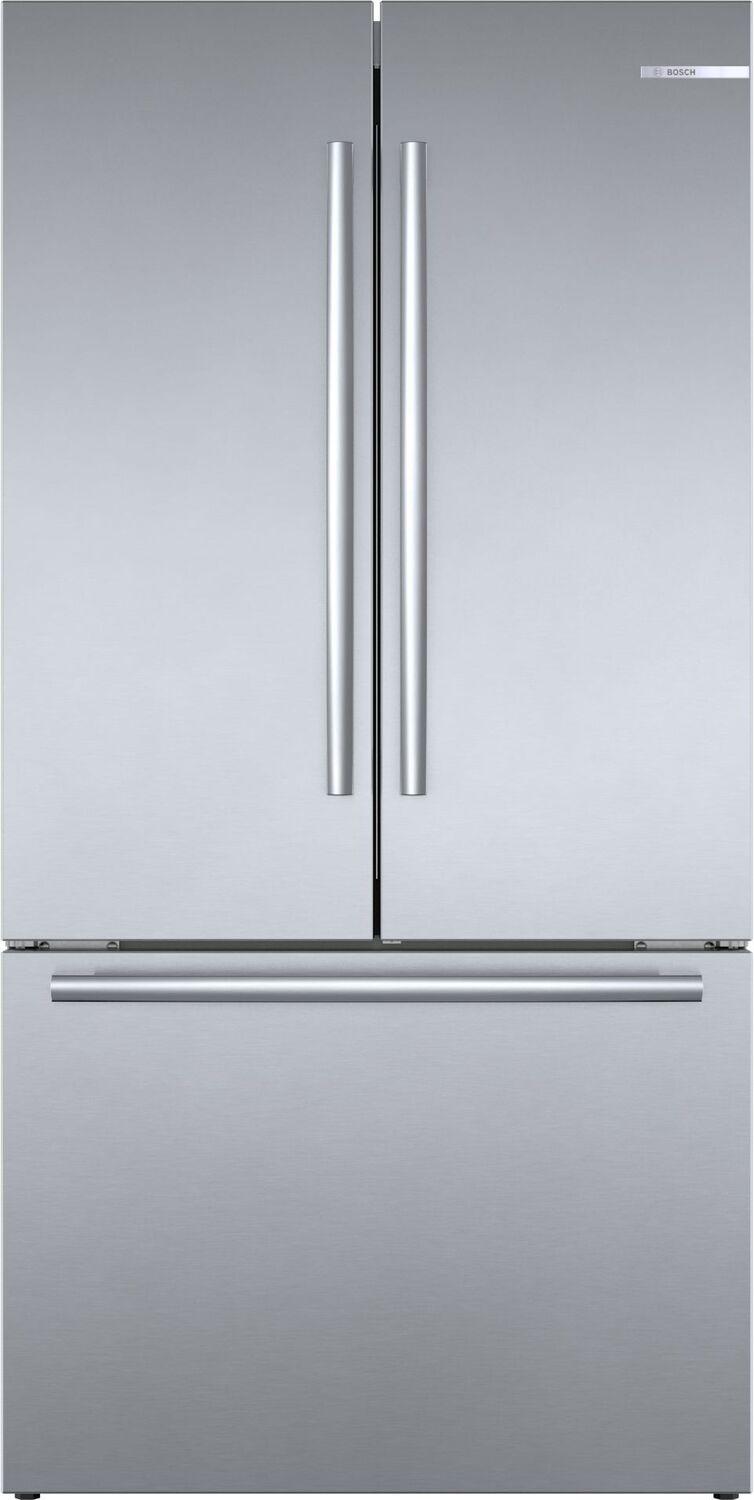 Bosch B36CT80SNS 800 Series, French Door Bottom freezer, multi door, 36'', Brushed steel (with anti-fingerprint)