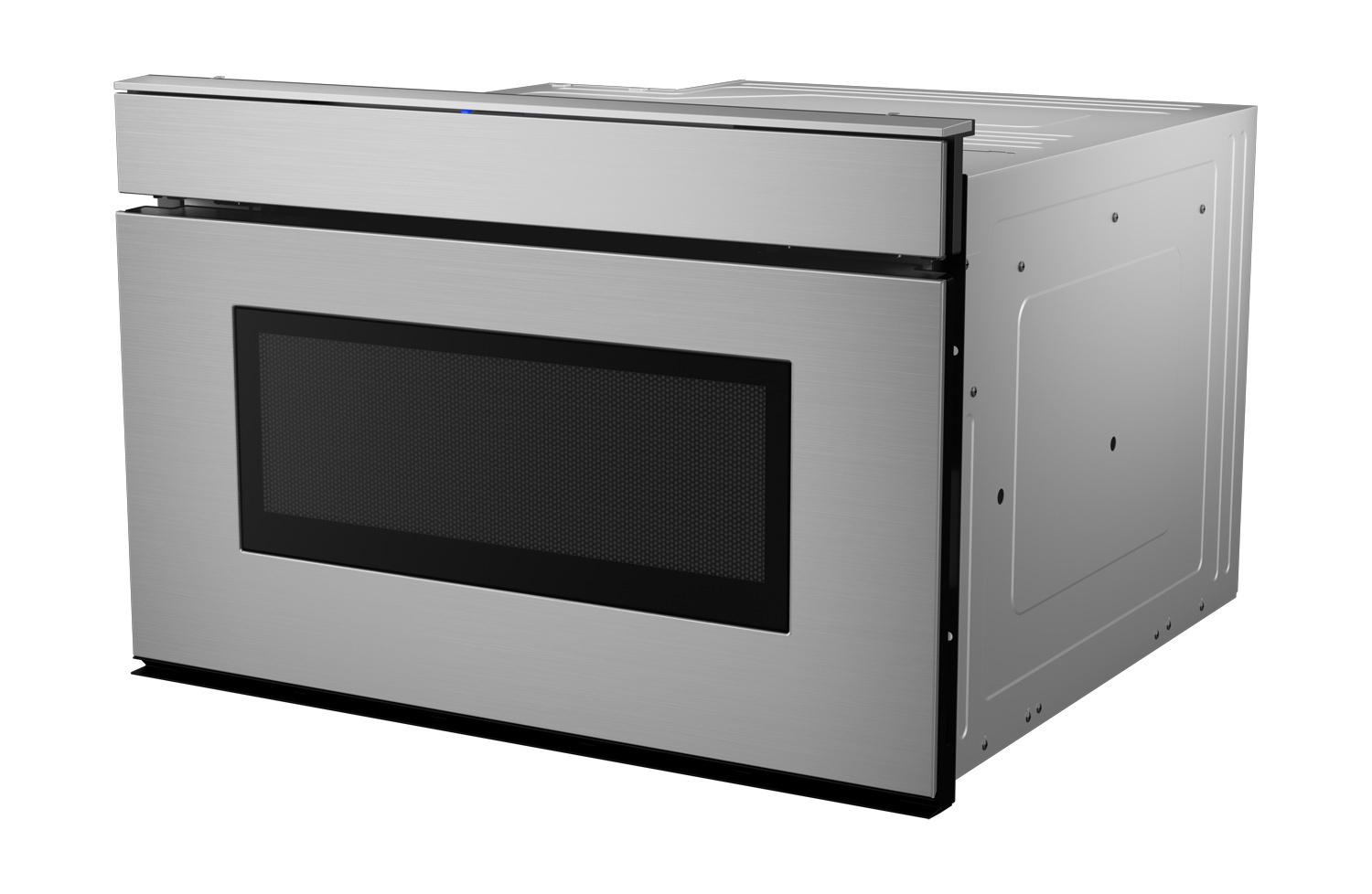 Sharp 24 in. 1.2 cu. ft. 950W Sharp Stainless Steel Smart Easy Wave Open Microwave Drawer Oven