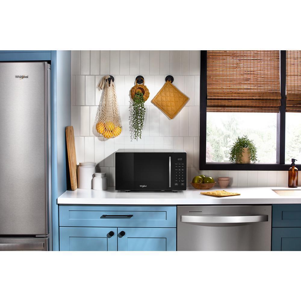 Whirlpool WMCS3019RB 0.9 cu. ft. Black Countertop Microwave With Steam Clean - 900 watt