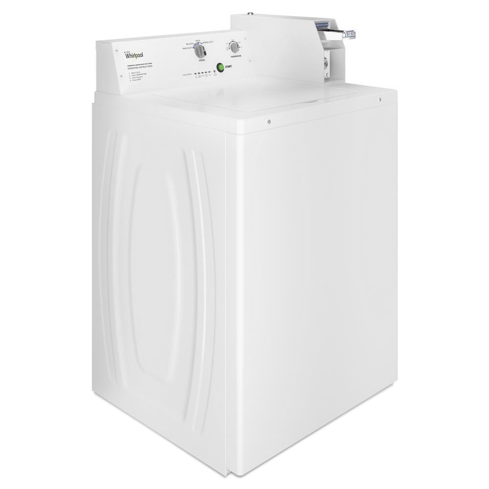 Whirlpool CAE2765FQ Commercial Top-Load Washer, Coin Equipped