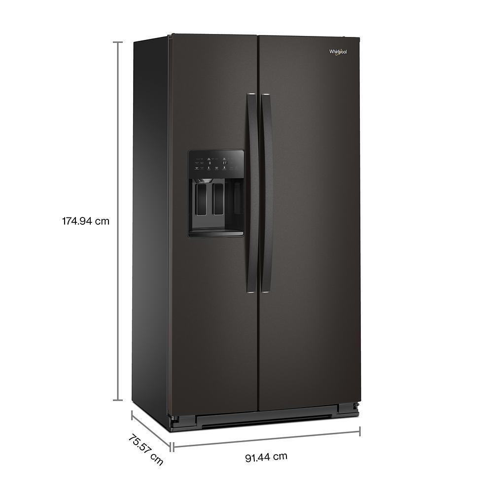 Whirlpool WRSC5536RV 36-inch Counter Depth Side-by-Side Refrigerator with TruCool™ System