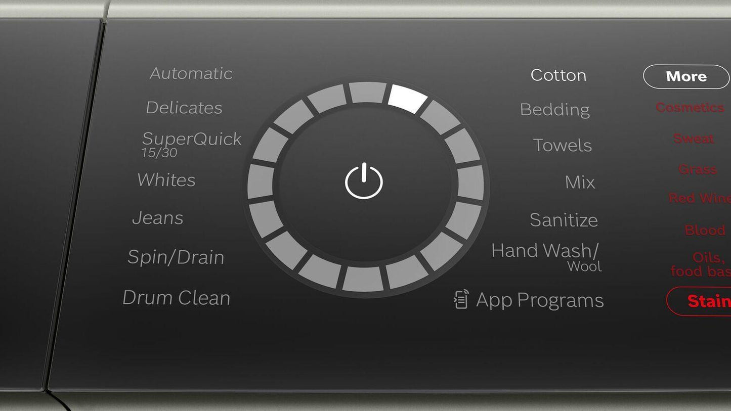 Bosch WGB246AXUC 800 Series, washing machine, frontloader fullsize, 1600 rpm, Silver inox
