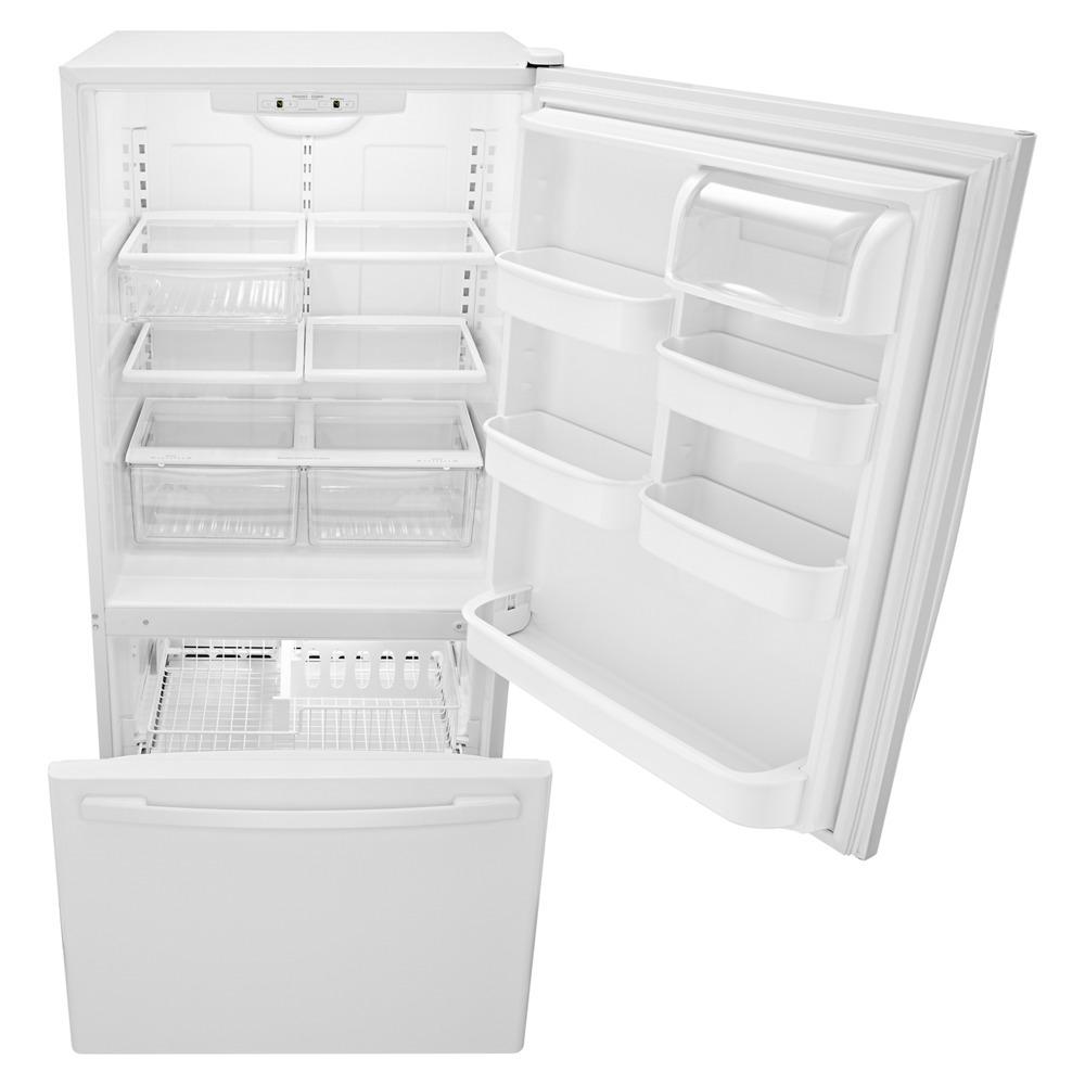 Amana 33-inch Wide Bottom-Freezer Refrigerator with EasyFreezer™ Pull-Out Drawer - 22 cu. ft. Capacity