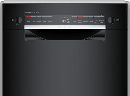 Bosch 300 Series Dishwasher 17 3/4" Black SPE53B56UC