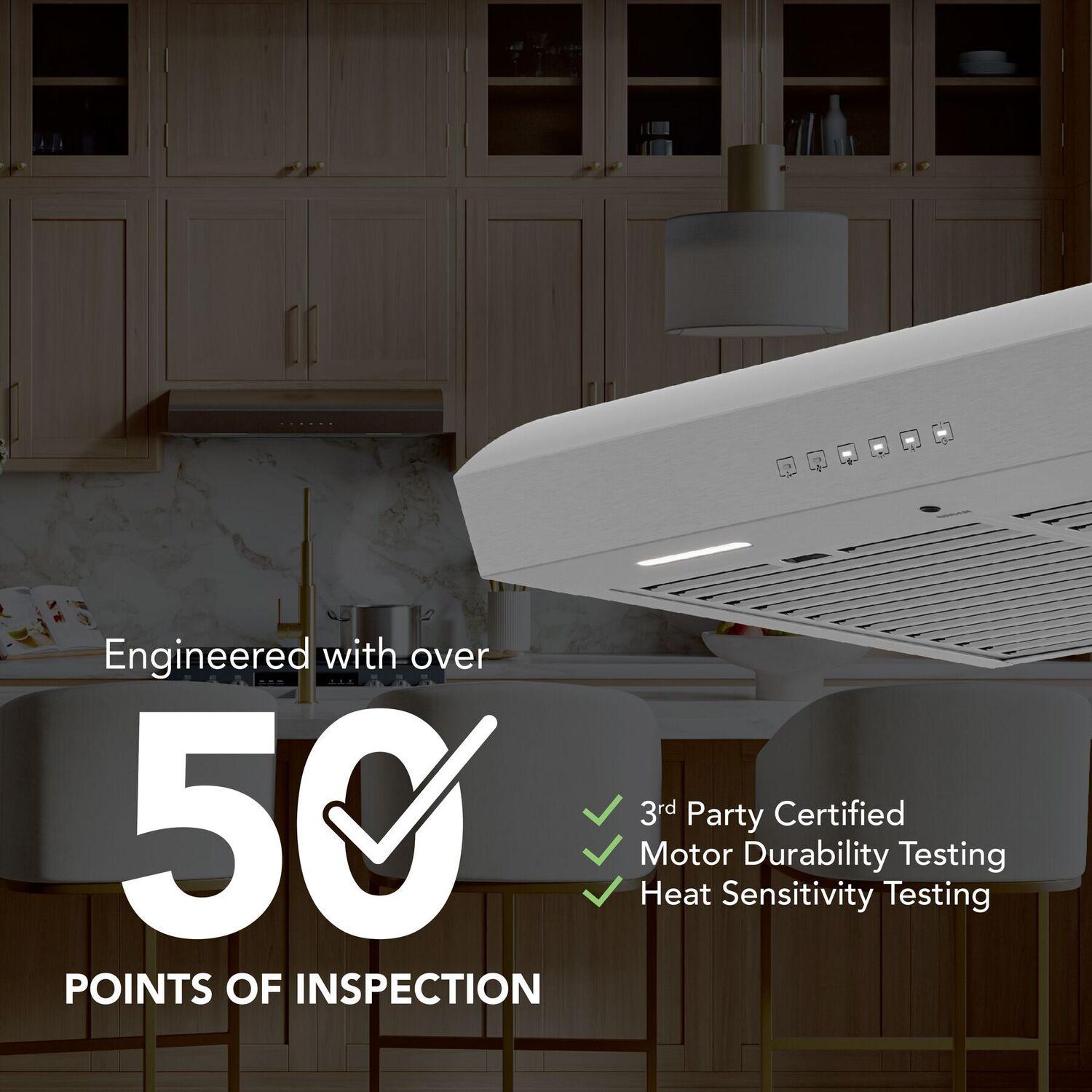 Broan MTR3304SS Mantra 30-Inch 490 MAX Blower CFM 1.0 Sones Stainless Steel Range Hood