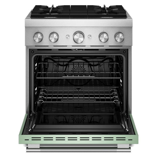 Kitchenaid KFDS930SDC 30-Inch 4 Burner Commercial-Style Dual Fuel Range with No Preheat Air Fry Mode