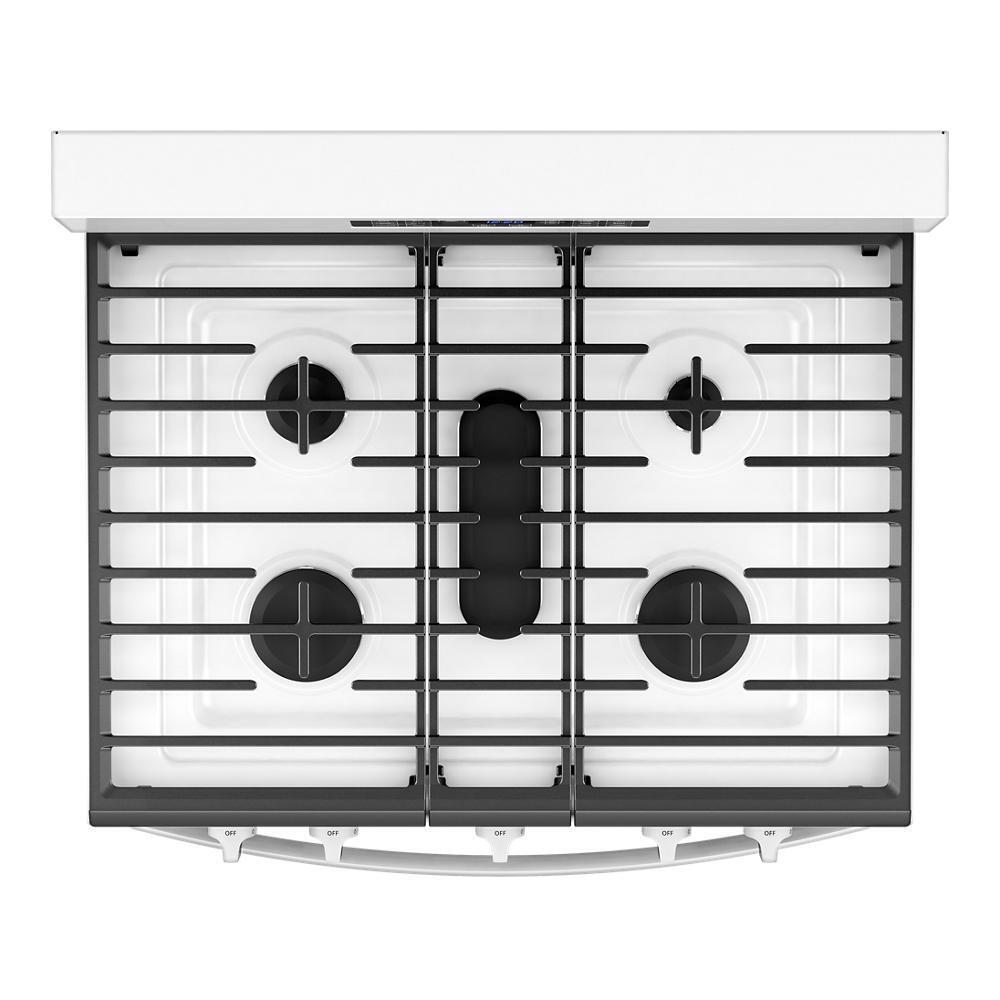 Whirlpool WFGS4530SW 30-inch Gas Range with Air Cooking Technology and Steam Clean